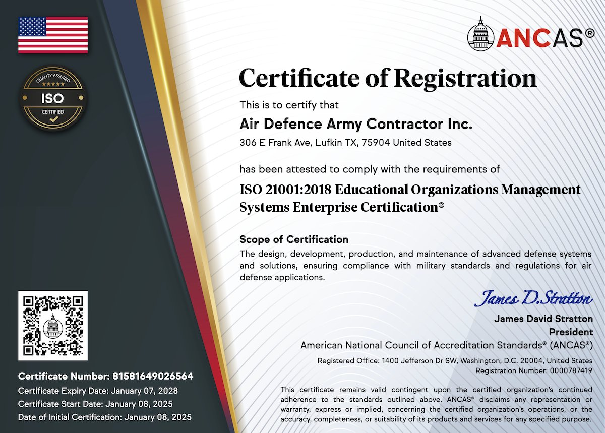 ISO 21001:2018 Educational Organizations Management Systems Enterprise Certification®